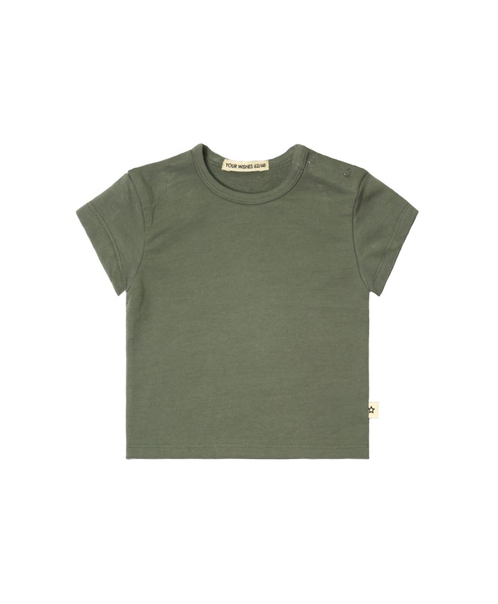 Your Whishes   Solid Loose Tee Old Green